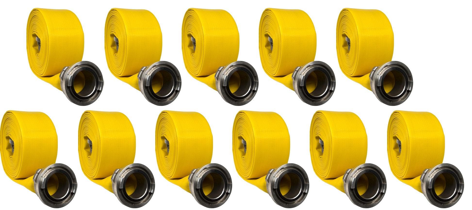 Kuriyama Rubber LDH Hose 5" x 100' Coupled Storz – 11 Sections with FREE SHIPPING