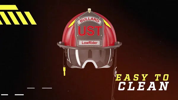 Bullard UST® LowRider Traditional Fire Helmet with 6" Brass Eagle - Matte Finish - Image 4
