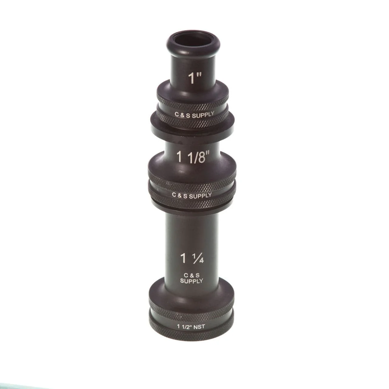 C & S Supply 1-1/2" Triple Stacked Tip Straight Bore Nozzle