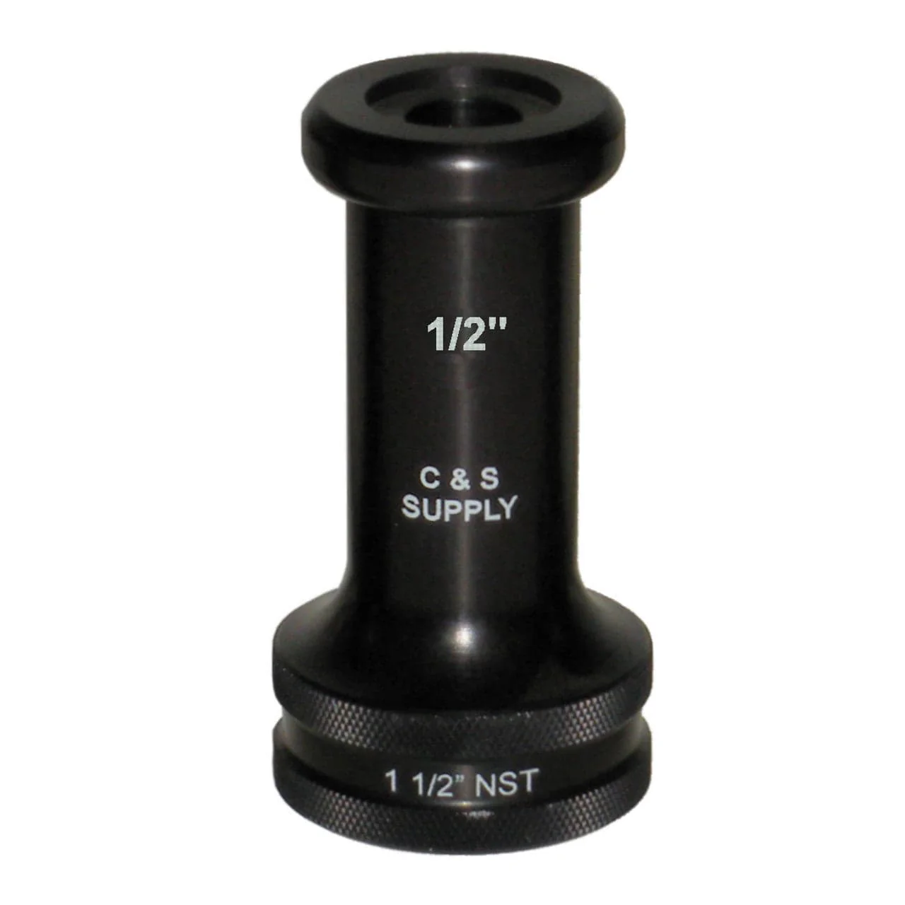 C & S Supply 1-1/2" Straight Bore Nozzle with 1/2" Outlet