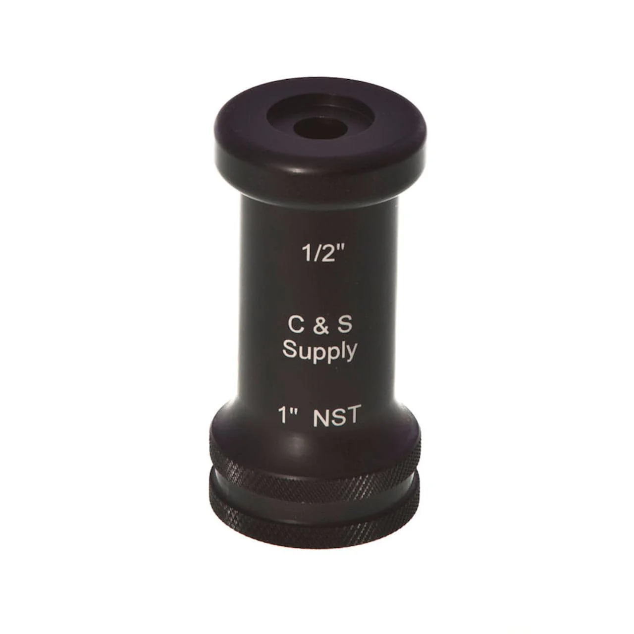 C & S Supply 1" Straight Bore Nozzle with 1/2" Outlet