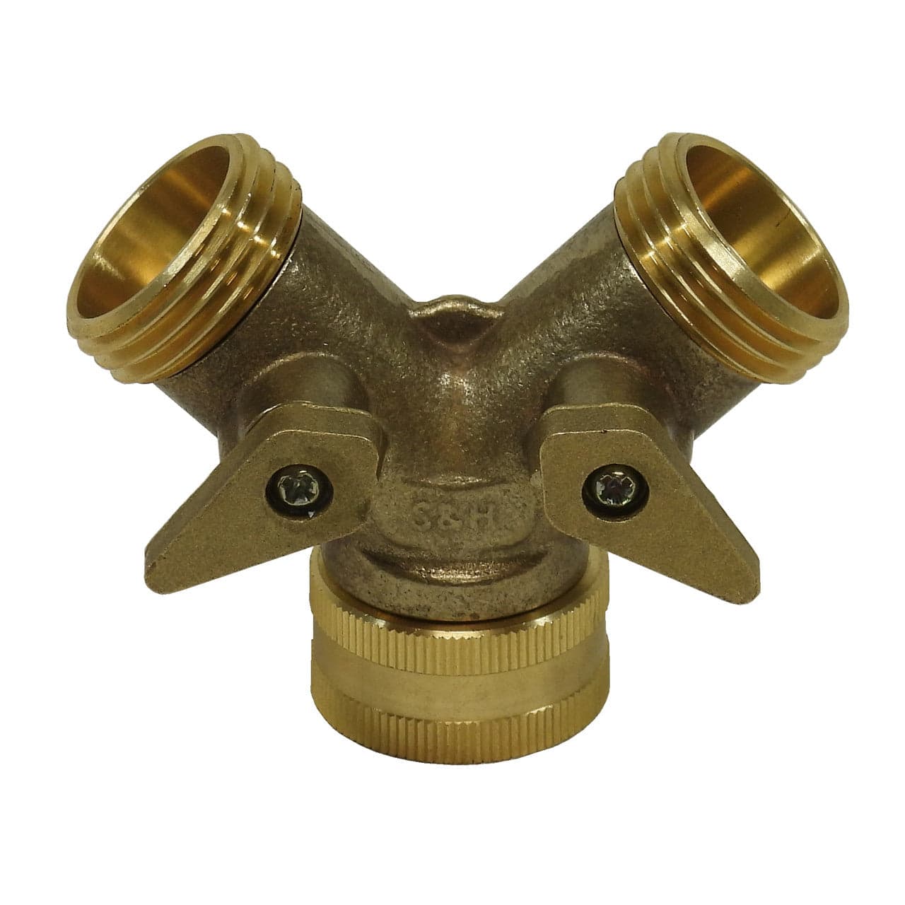 C & S Supply 3/4" Female Inlet x (2) 3/4" Male Outlet Wye Valve