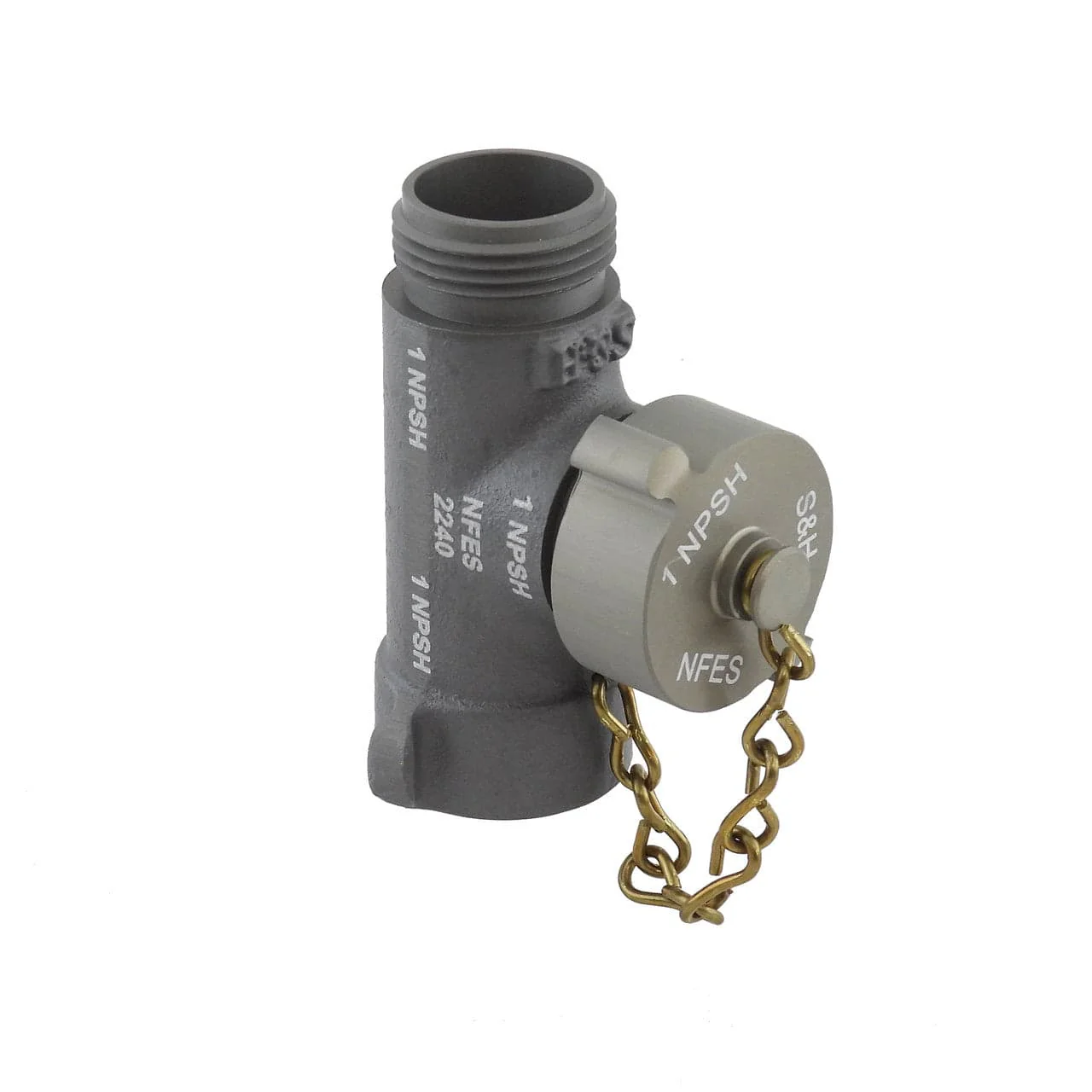 C & S Supply 1" NPSH In-Line Hose Tee
