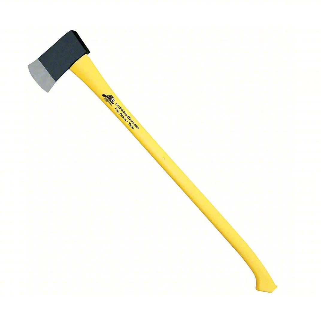 Flat Axe with Fiberglass Handle & Textured Deer Hoof Grip 35"