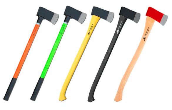 Flat Axe with Fiberglass Handle & Textured Deer Hoof Grip 35" - Image 2