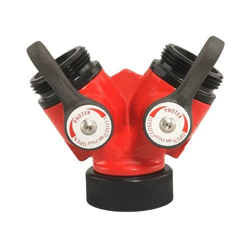 Forestry Wye Valve (1) 1-1/2" Female Inlet x (2) 1-1/2" Male Outlets