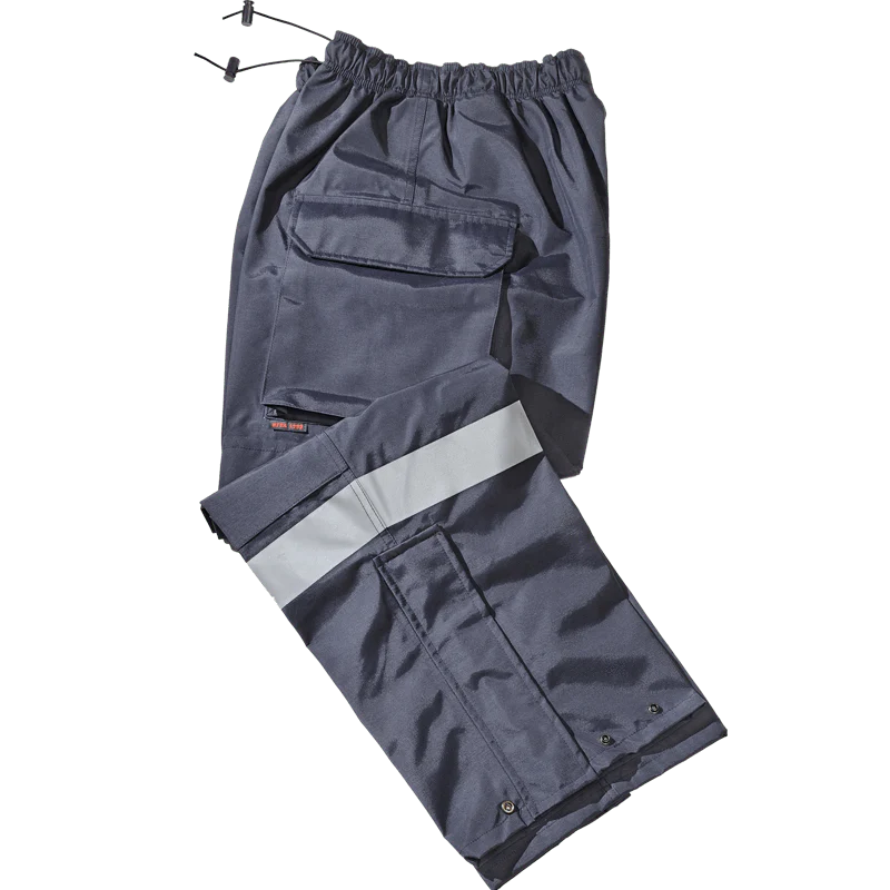 911 Rain Pant – Navy with Silver Trim