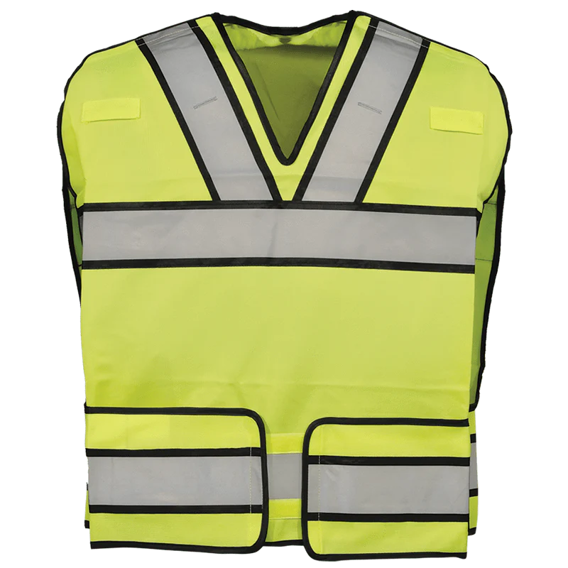 Bright Star Vest – Lime with Black-Edged Silver Trim