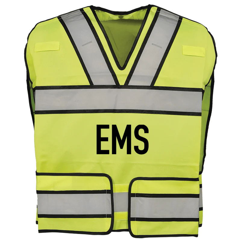Bright Star Vest – Lime with Black-Edged Silver Trim - Image 3