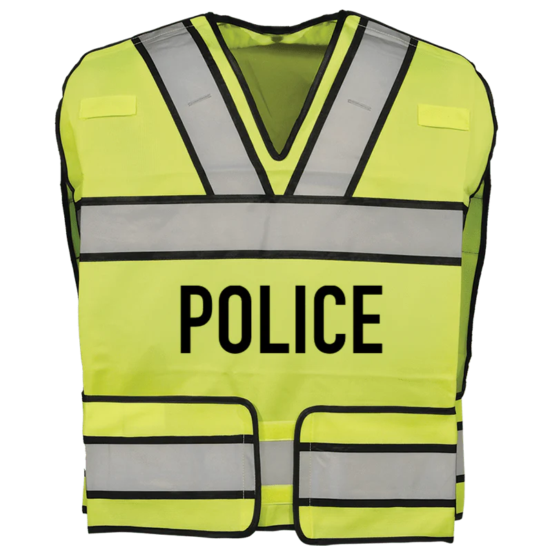 Bright Star Vest – Lime with Black-Edged Silver Trim - Image 4