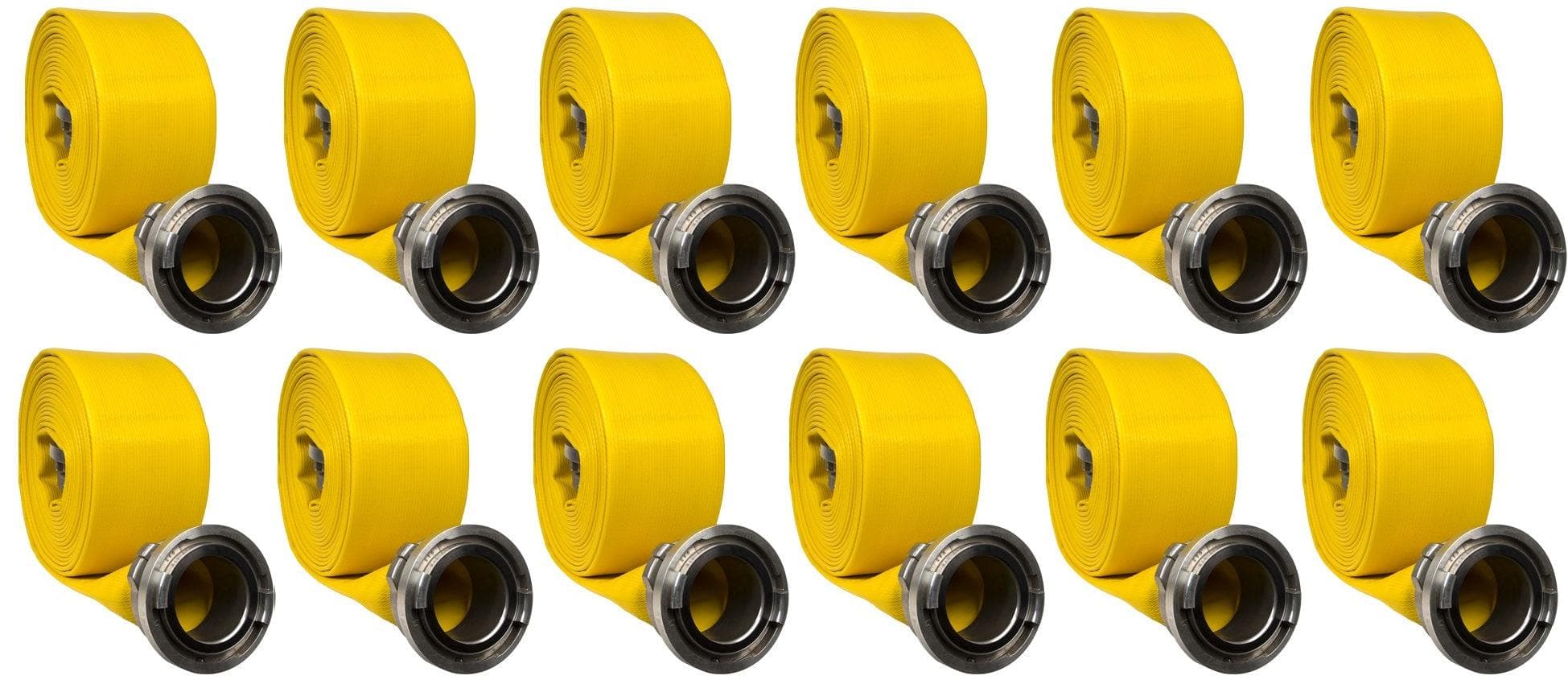 Kuriyama Rubber LDH Hose 4" x 100' Coupled Storz – 12 Sections with FREE SHIPPING