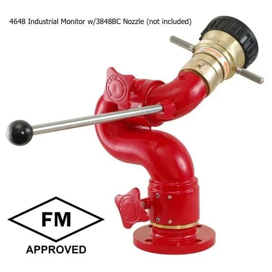 Industrial Brass Monitor – 3-1/4" Waterway, 1250 GPM
