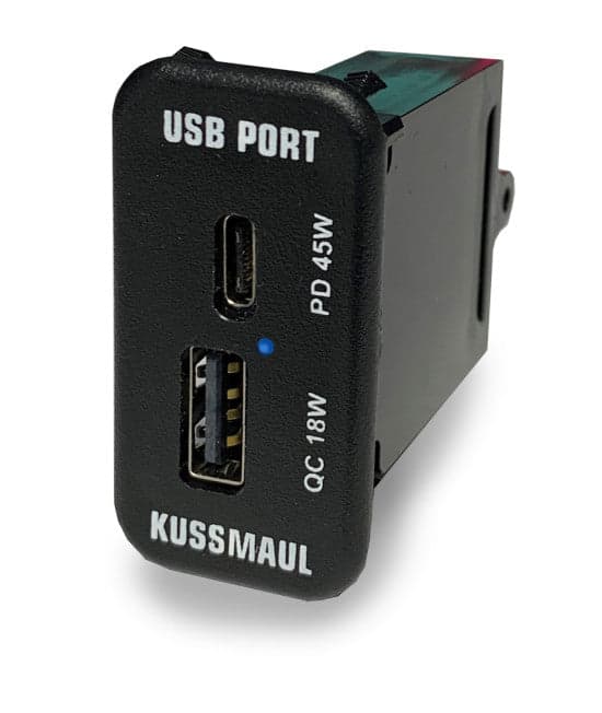 Kussmaul Dual Port USB-C & USB-A – NGR