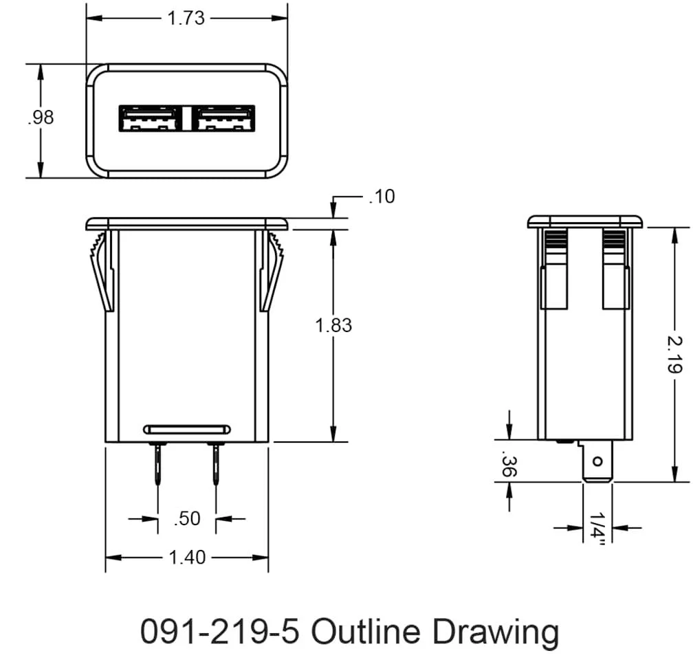 Kussmaul USB Dual Port NGR - Image 2