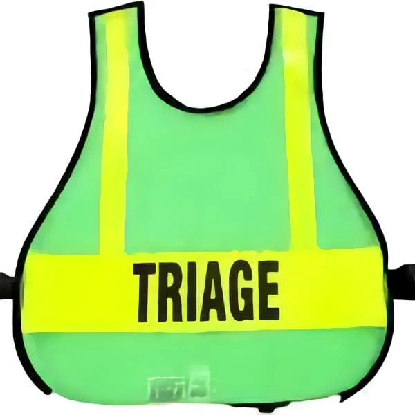 Lime Green Mesh Safety Vest with Reflective Material