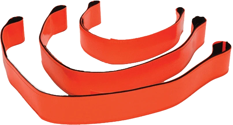 Orange Biothane Straps SET OF 3