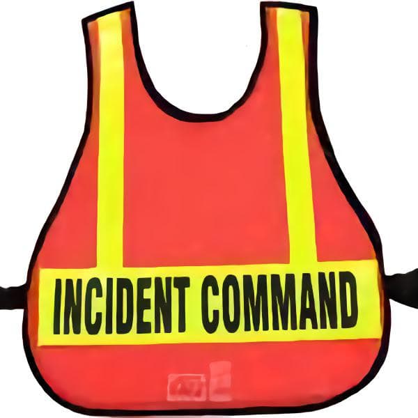 Orange LARGE Mesh Safety Vest with Reflective Material