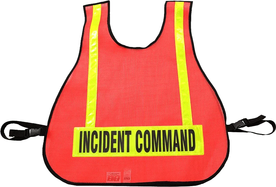 Orange Mesh Safety Vest with Reflective Material