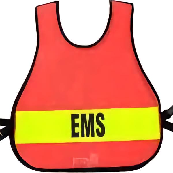 Orange Pullover Mesh Safety Vest
