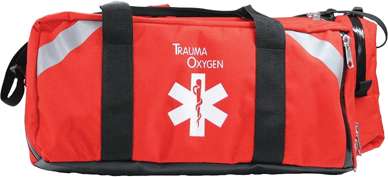 Orange Trauma Oxygen Bag