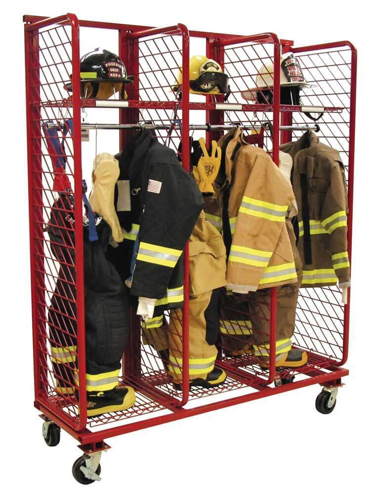 Ready Rack Single Sided Mobile Red Rack 18" Wide