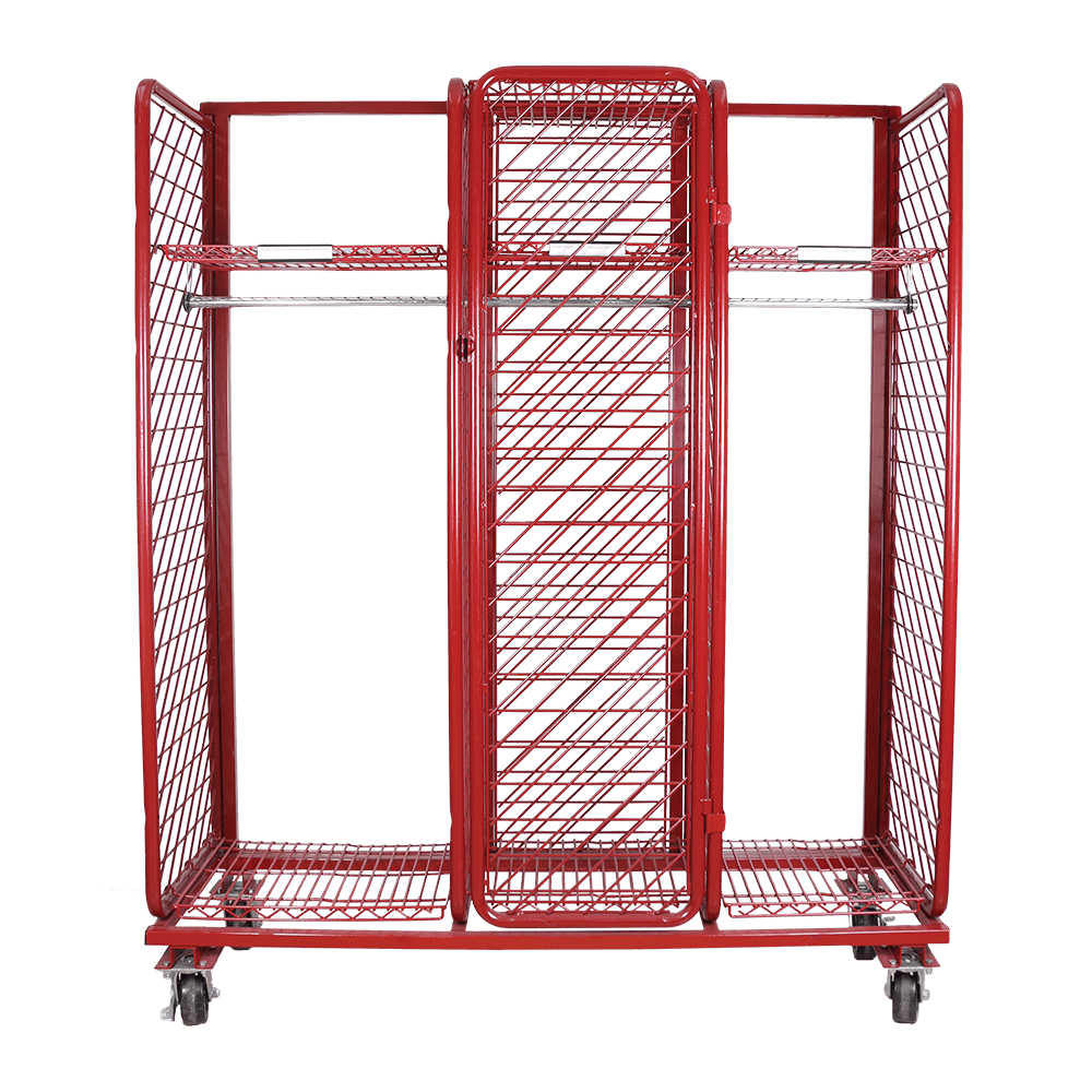 Ready Rack Single Sided Mobile Red Rack 18" Wide - Image 3