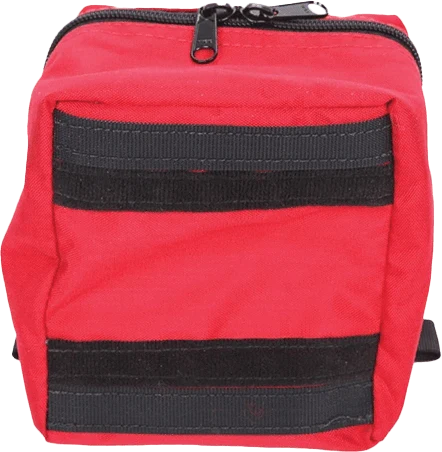 RED ACCESSORY BAG 5″L x 5 1/2”W x 4 1/2″D - Image 2