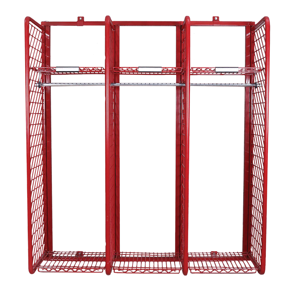 Red Rack Wall Mounted Gear Storage - 20" Wide - Image 2
