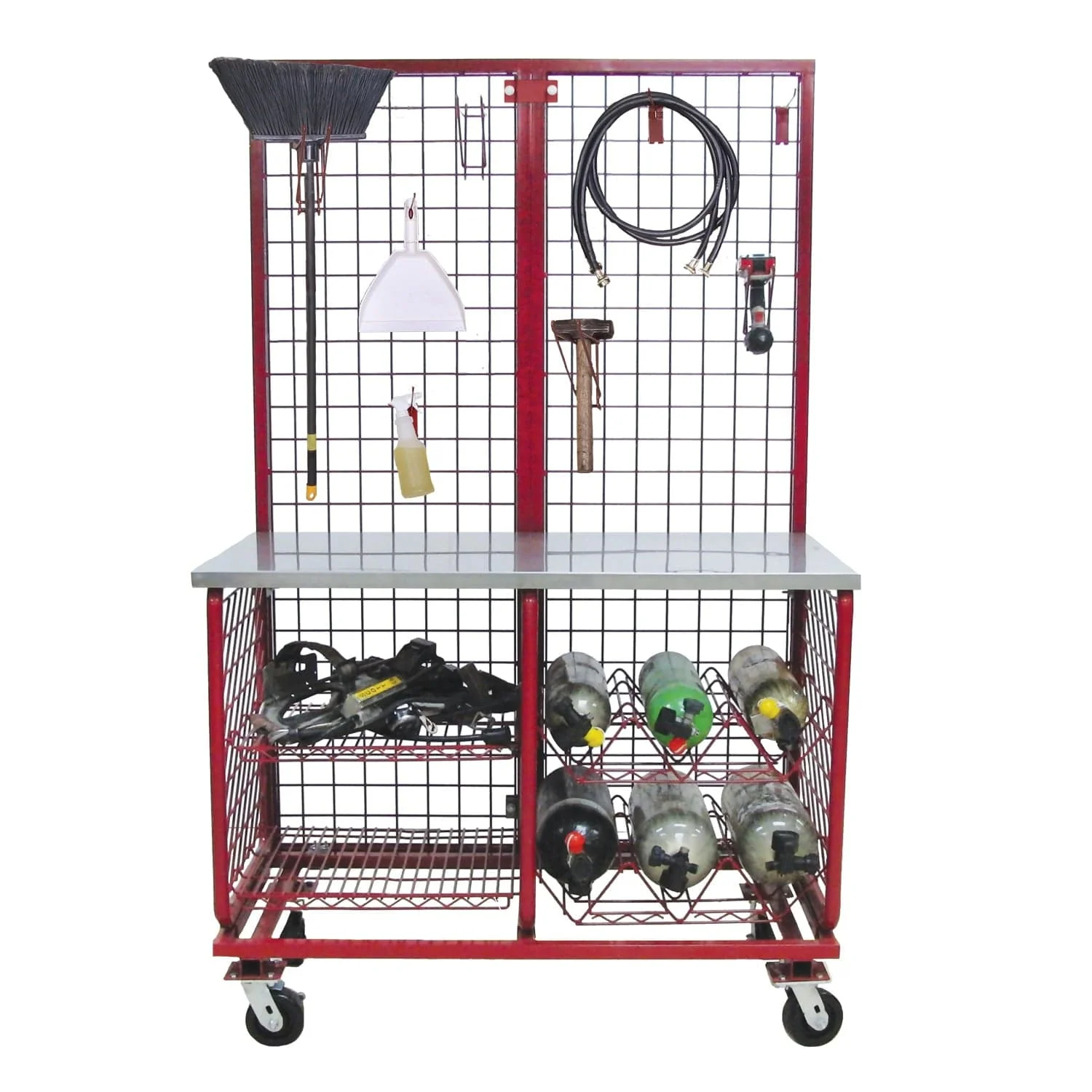 Red Rack Worktable System