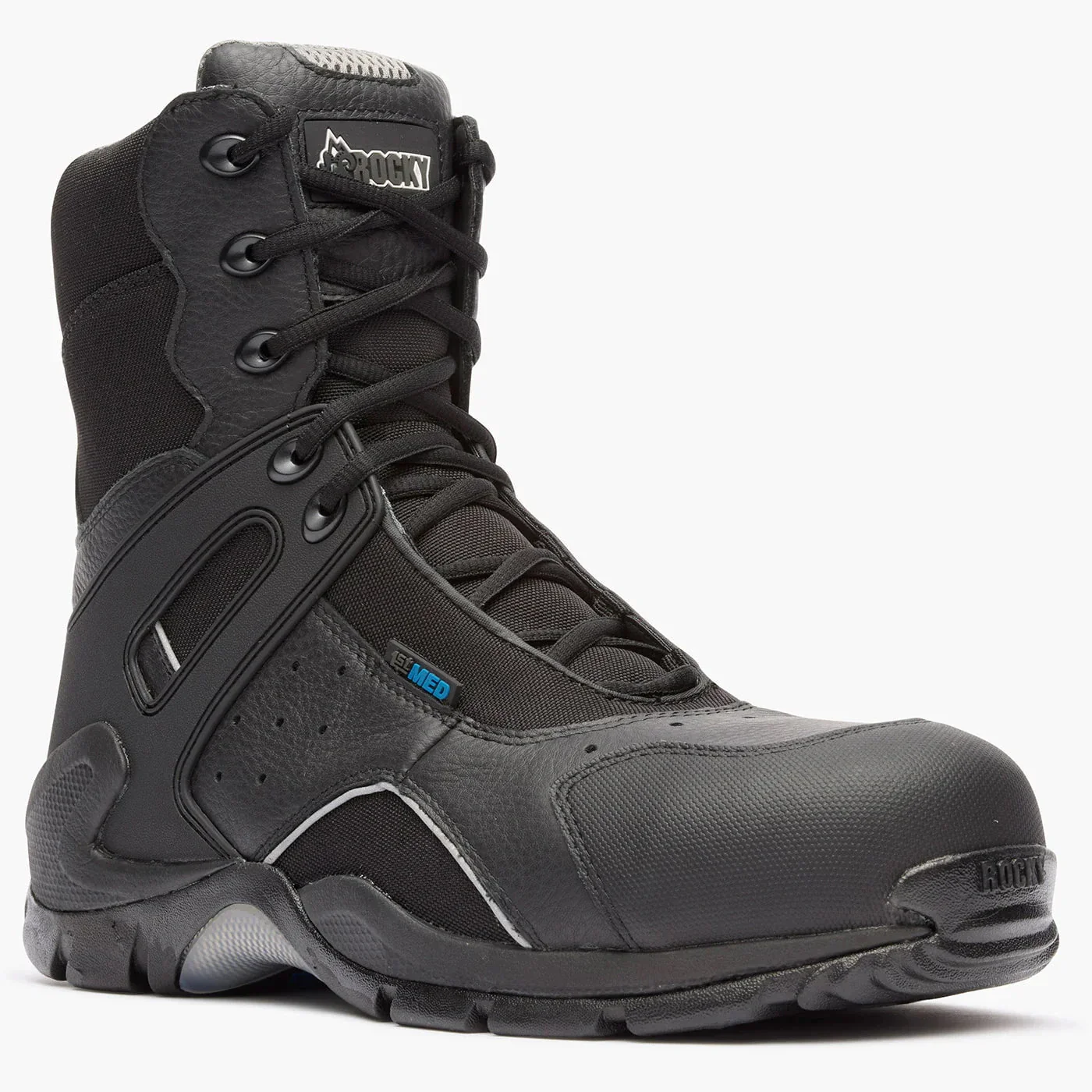 Rocky 1st Med Carbon Fiber Toe Puncture-Resistant Side-Zip Waterproof Public Service Boot - Image 2
