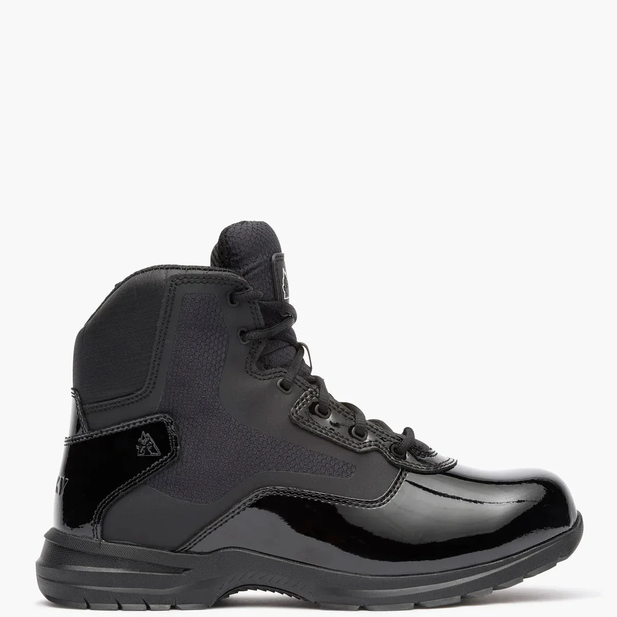 Rocky Cadet 6" Black Side Zip Public Service Boot