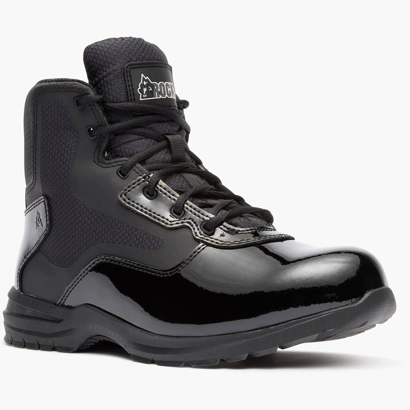 Rocky Cadet 6" Black Side Zip Public Service Boot - Image 2