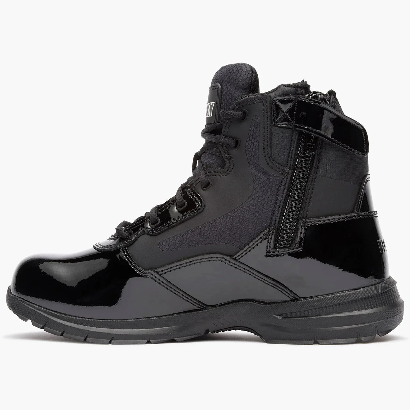 Rocky Cadet 6" Black Side Zip Public Service Boot - Image 3