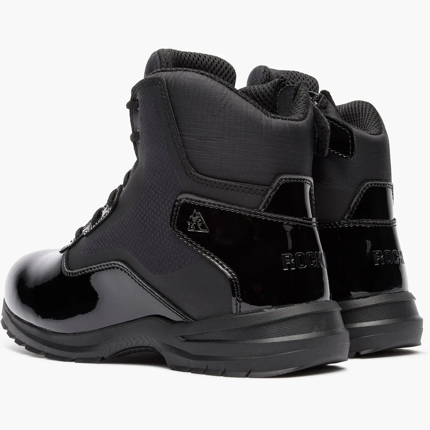 Rocky Cadet 6" Black Side Zip Public Service Boot - Image 4
