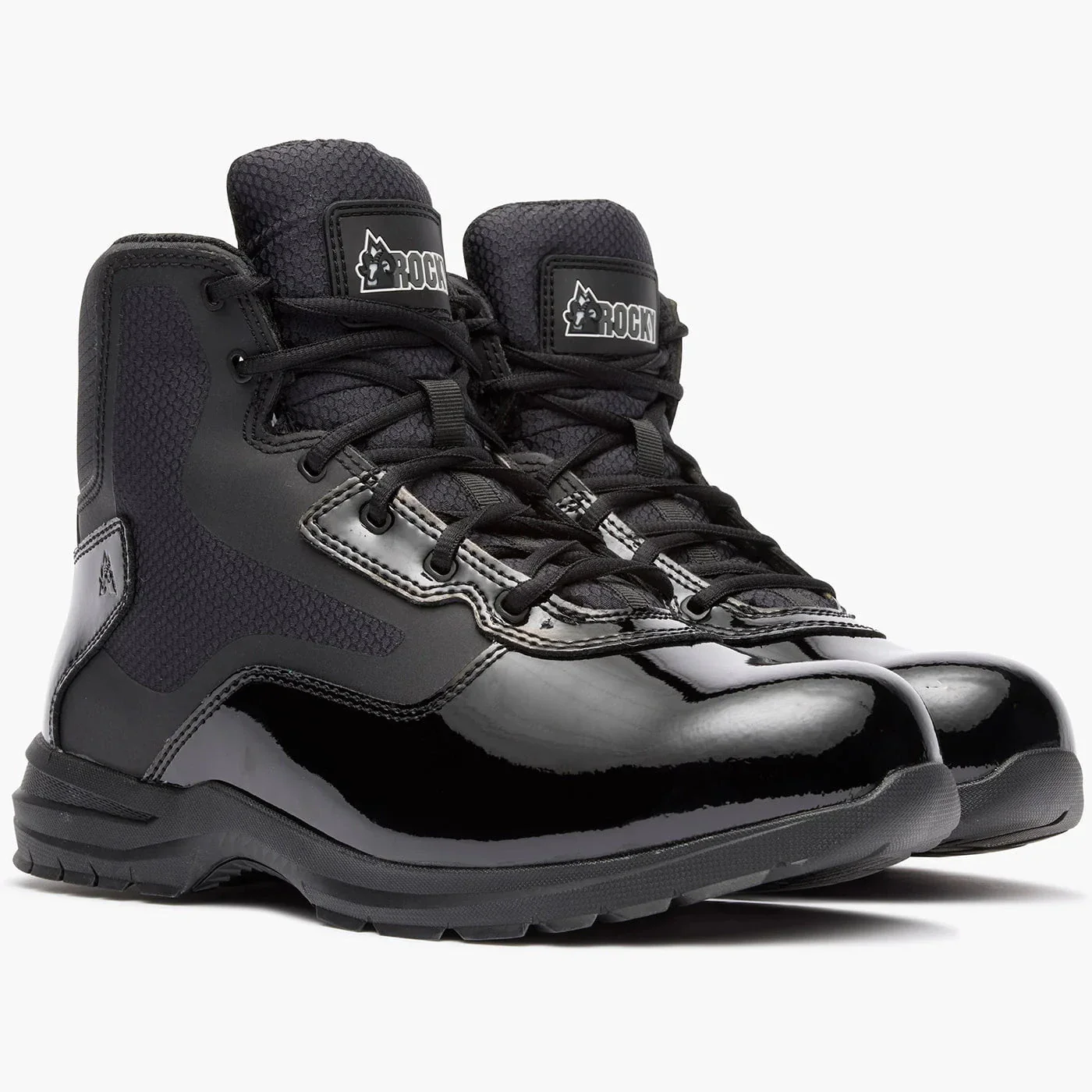 Rocky Cadet 6" Black Side Zip Public Service Boot - Image 5