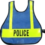 Royal Blue Mesh Safety Vest with Reflective Material