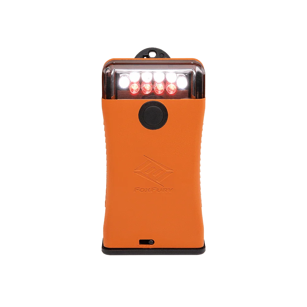 Scout Clip Light with White and Red LEDs – Orange