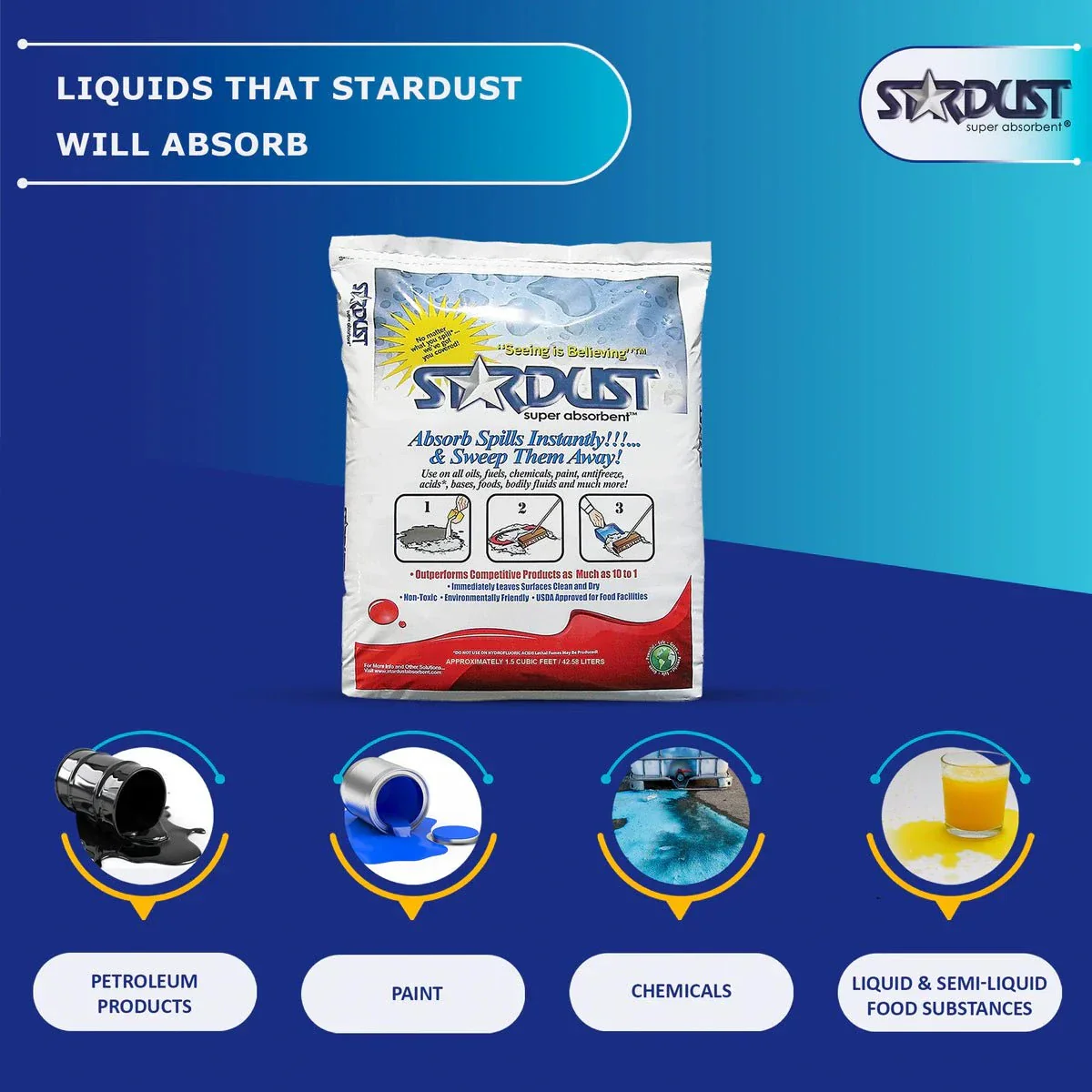 STARDUST Super Absorbent® 1.5 Cubic Foot Bag - 4 Bag Set - Image 4