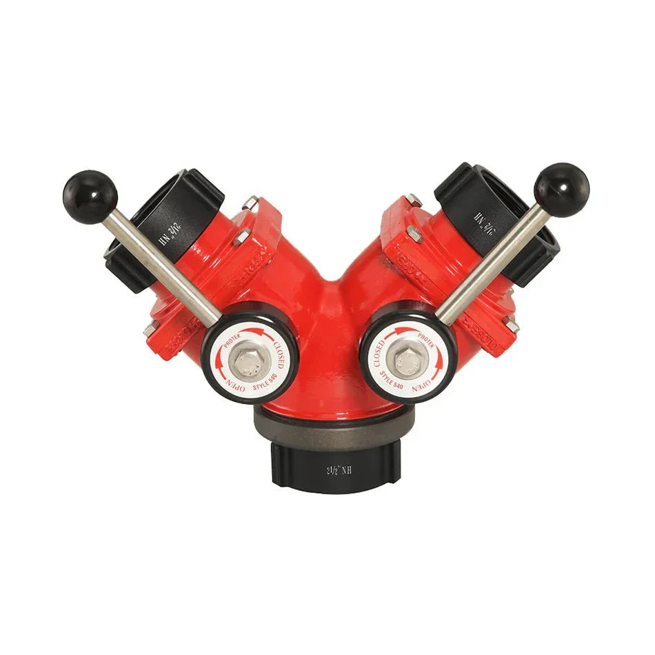 Suction Siamese Valve (2) 2-1/2" Female Inlets x (1) 2-1/2" Female Outlet