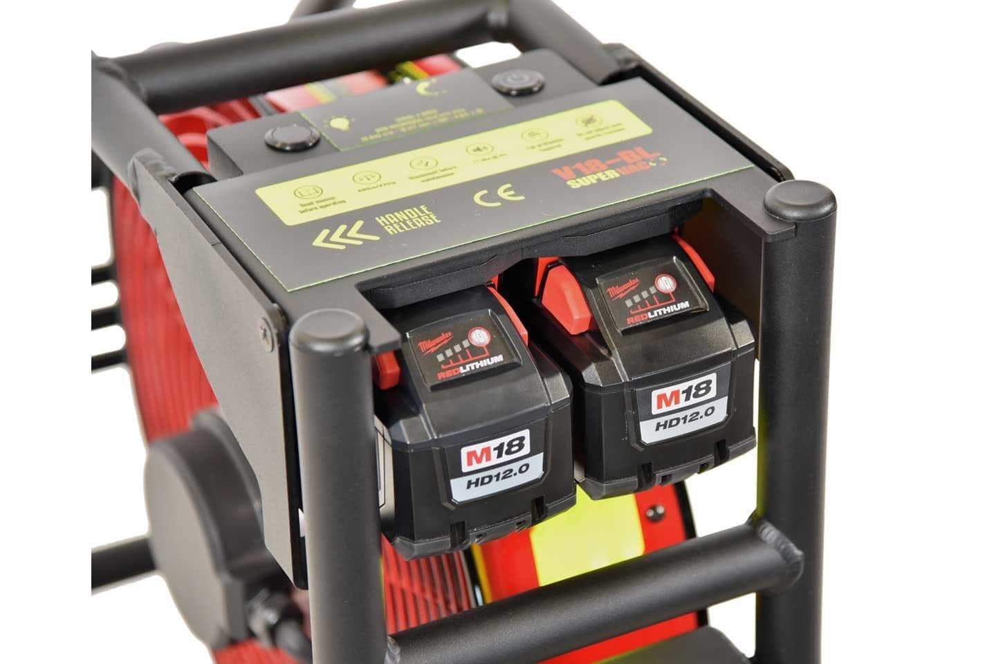 Super Vac 16" PPV Fan - Milwaukee Batteries, Chargers and Shore Power - Image 3