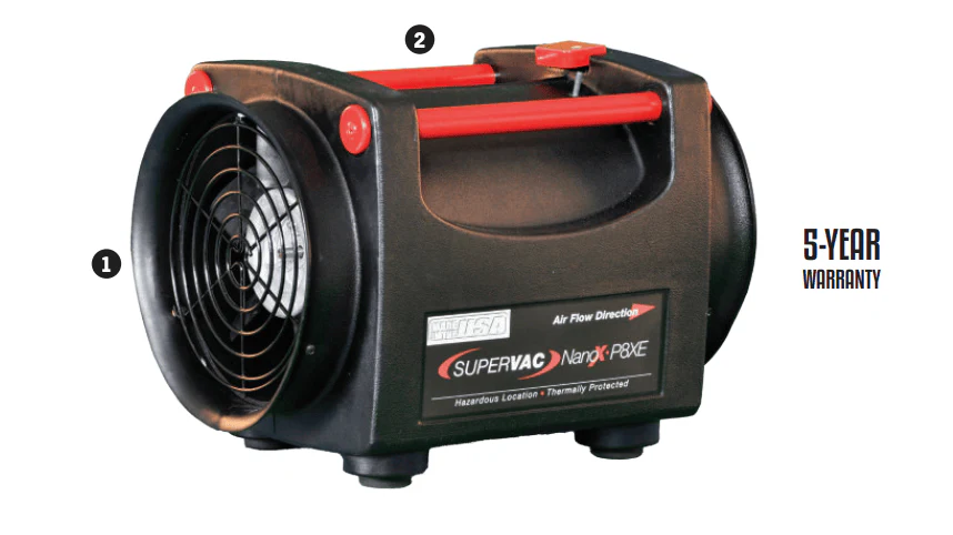 Super Vac Electric NANO Confined Space Fan