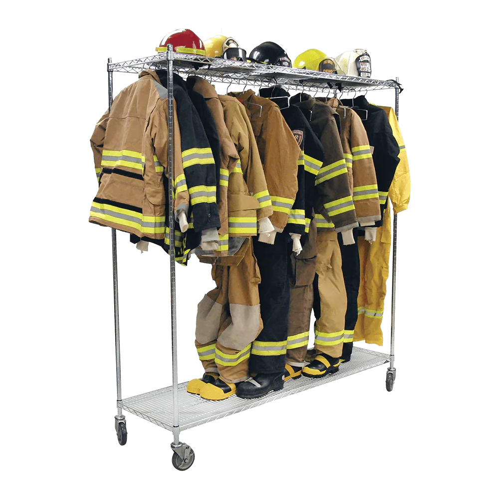 Ready Rack Surplus Turnout Gear Storage Rack - Mobile Freestanding