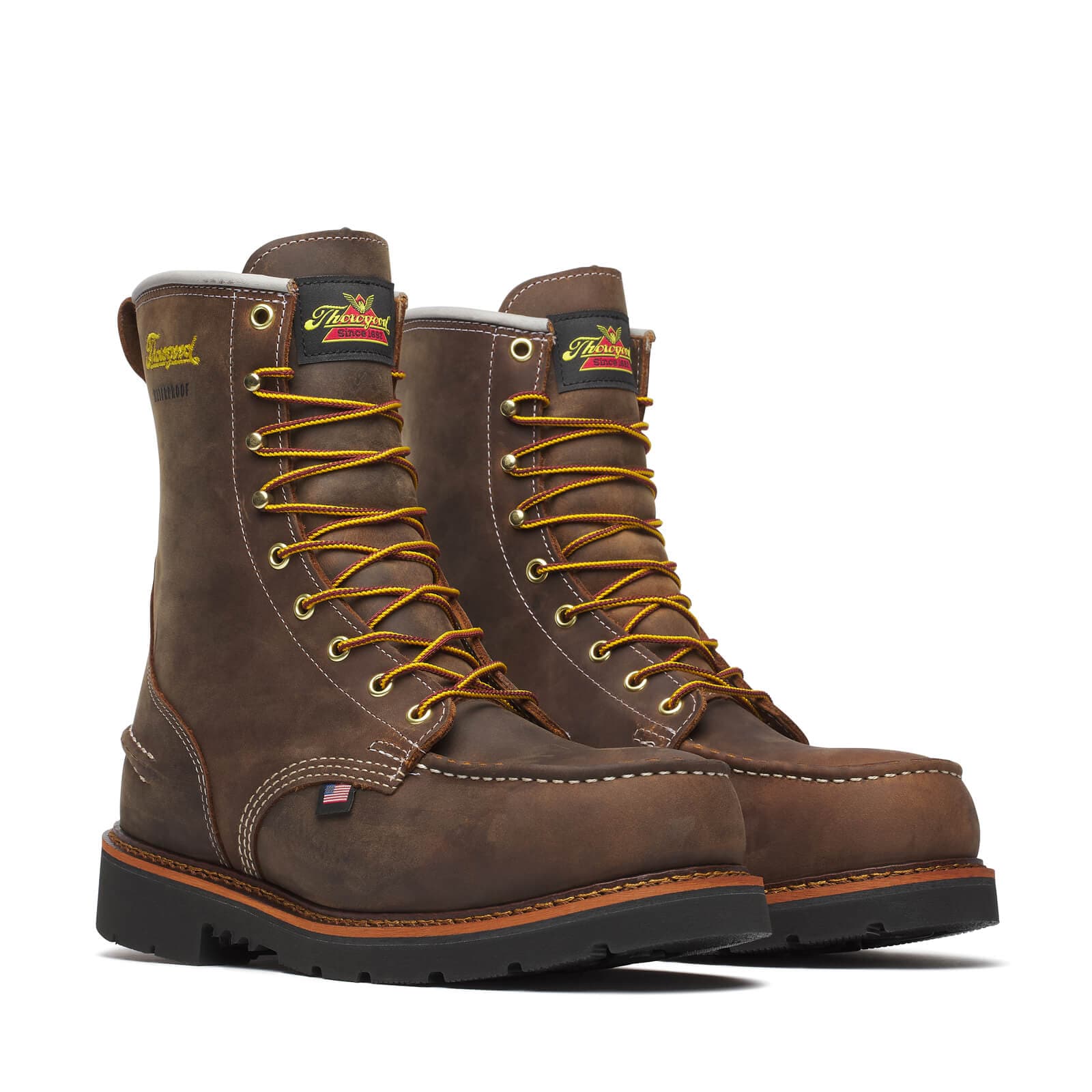 Thorogood 1957 Series Waterproof Safety Toe 8″ Crazy Horse Moc Toe - Men's