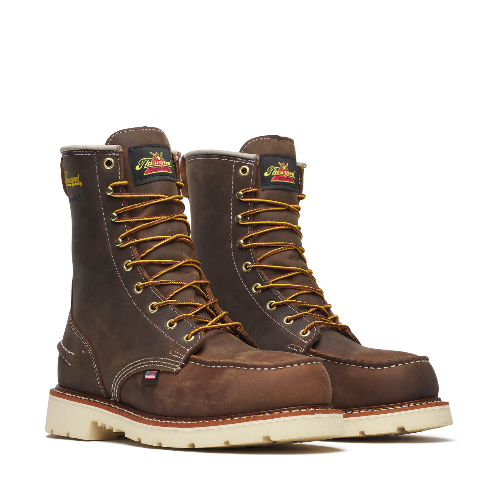 Thorogood 1957 Series WP 8″ Crazy Horse Steel Moc Toe 90 - Men's