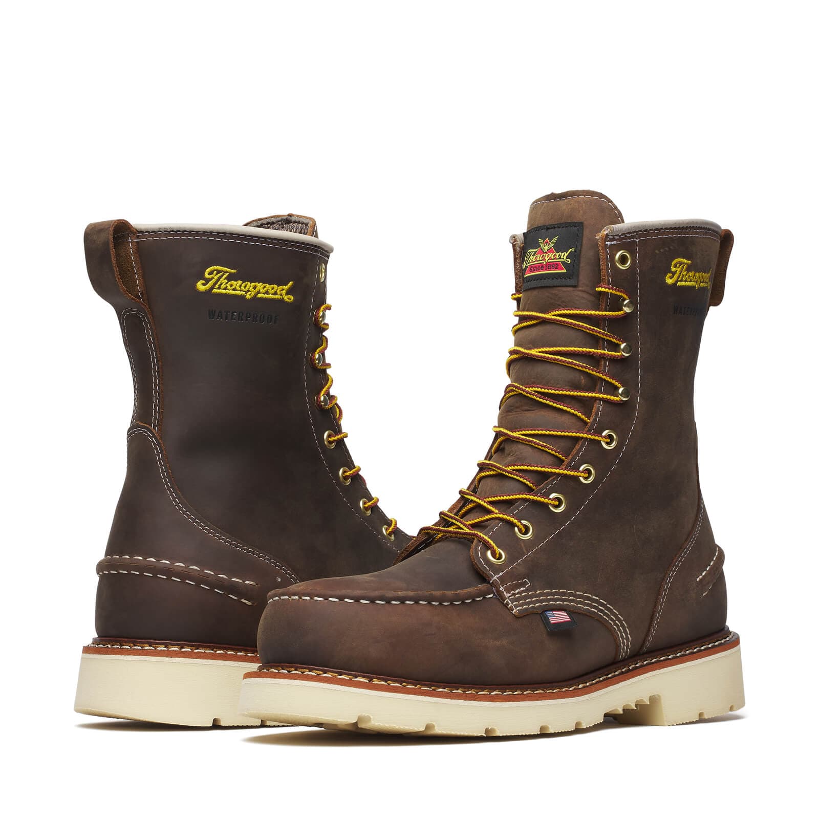 Thorogood 1957 Series WP 8″ Crazy Horse Steel Moc Toe 90 - Men's - Image 2
