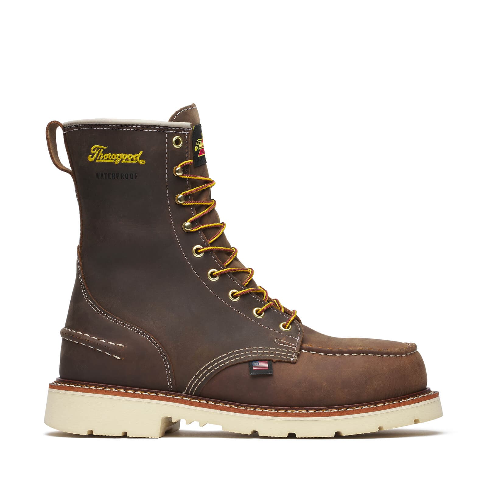 Thorogood 1957 Series WP 8″ Crazy Horse Steel Moc Toe 90 - Men's - Image 3