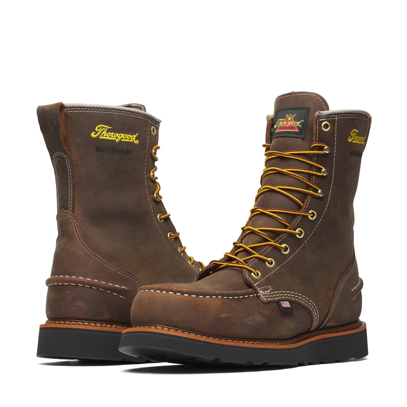 Thorogood 1957 Series WP 8″ Crazy Horse Steel Moc Toe - Men's - Image 2