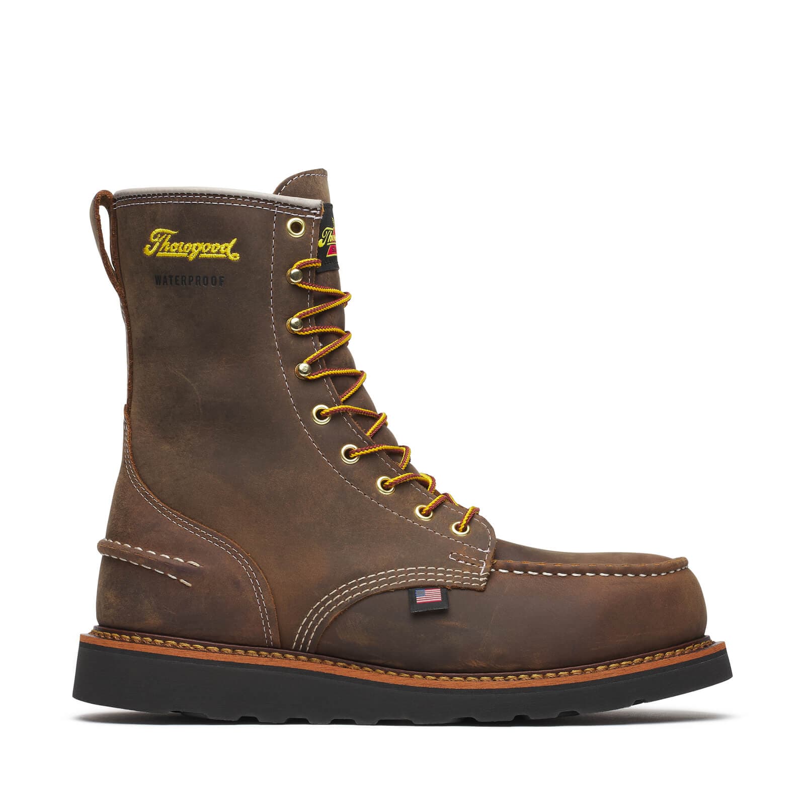 Thorogood 1957 Series WP 8″ Crazy Horse Steel Moc Toe - Men's - Image 3