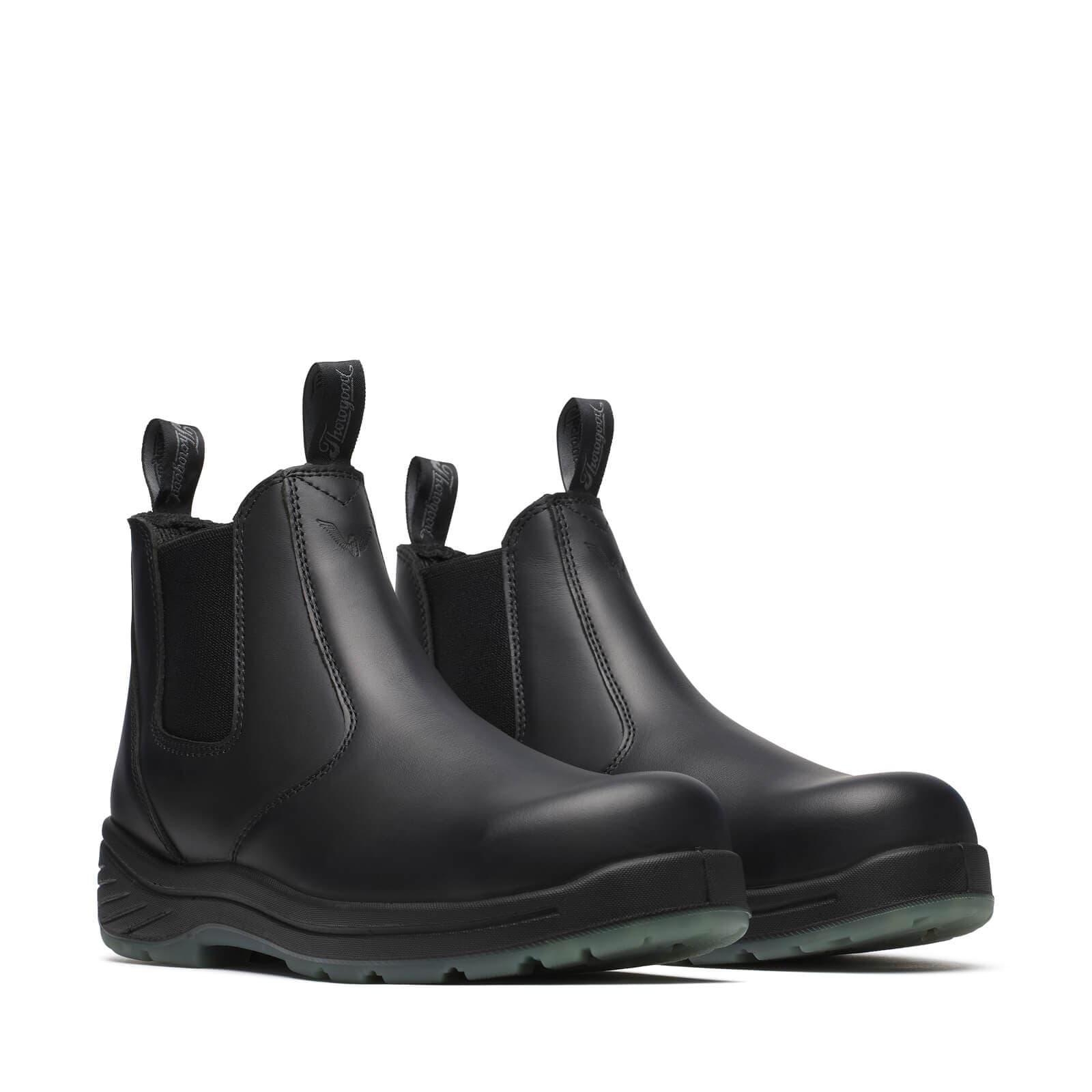 Thorogood 6″ Black Quick Release Station Boot Safety Toe with Translucent Bottom - Men's