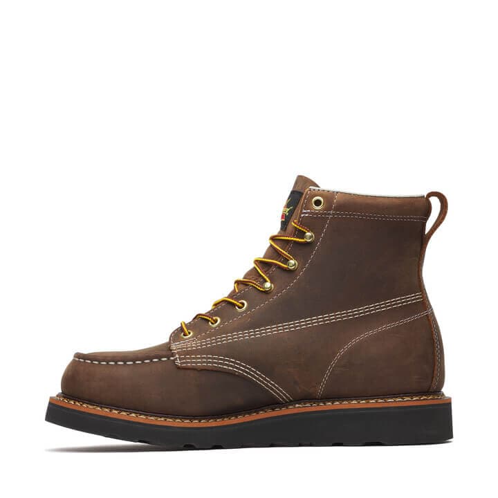 Thorogood American Heritage 6″ Crazy Horse Black Heel Moc Toe - Men's - Image 5